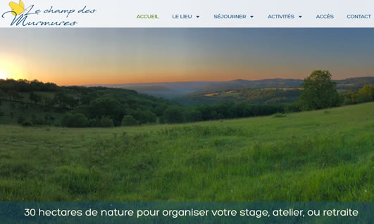 Création du site Internet : Le Champ des Murmures